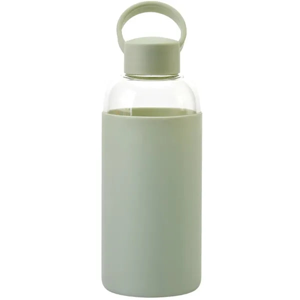 20 OZ Glass Water Bottle With Non-Slip Silicone Sleeve