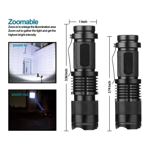 Mini Flashlights with Belt Clip