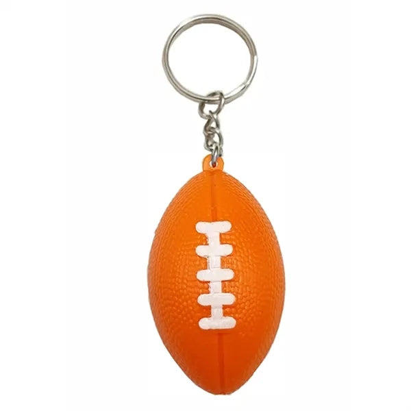 Mini Football Stress Ball Keychain