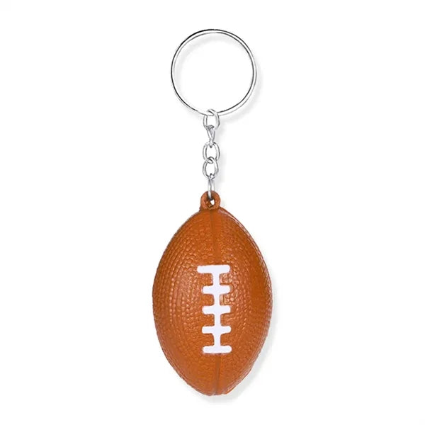 Mini Football Stress Ball Keychain
