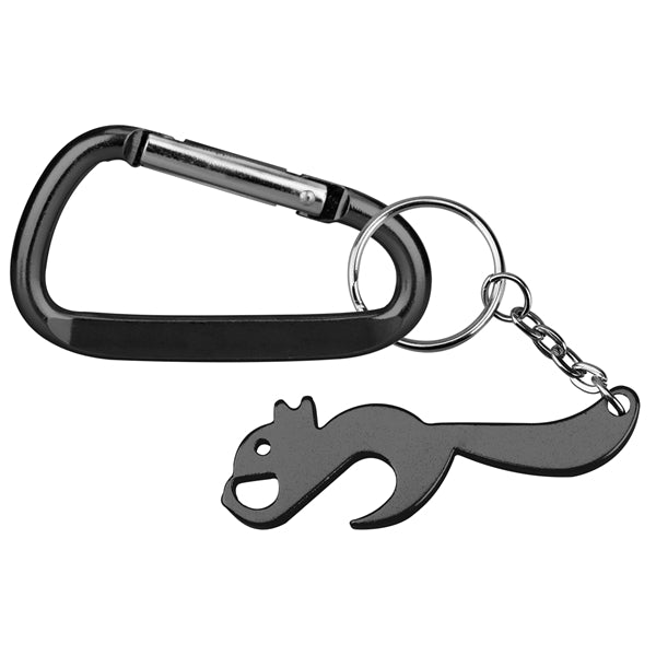 Squirrel Shape Bottle Opener with Carabiner