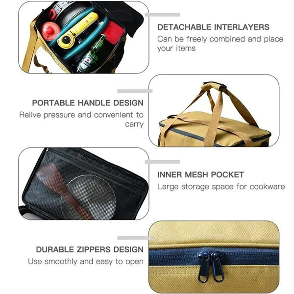 Portable Wear Resistant Oxford Picnic Storage Bag