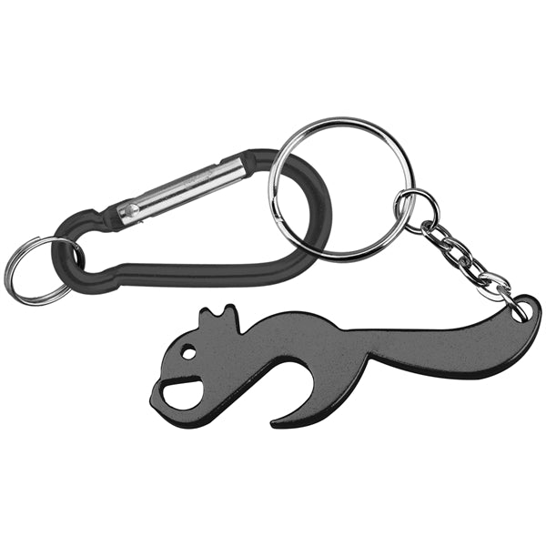Squirrel Shape Bottle Opener with Carabiner