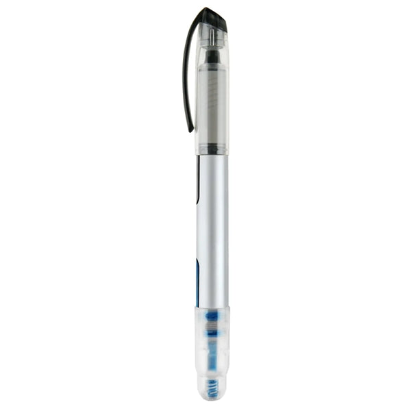 2-in-1 Plastic Rollerball Pen with Highlighter