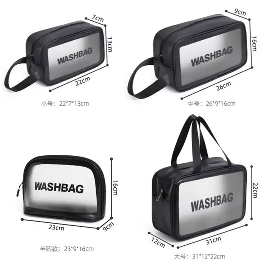 Waterproof,transparent cosmetic bag large capacity