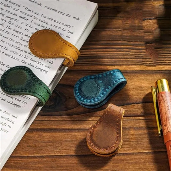 Leather Magnetic Bookmarks Book For Reading Lovers Gifts