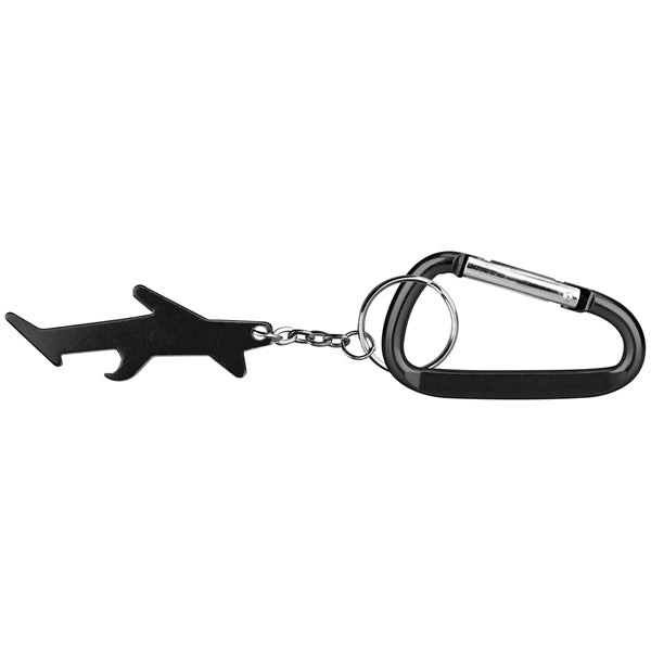Plane / aircraft shape bottle opener keychain