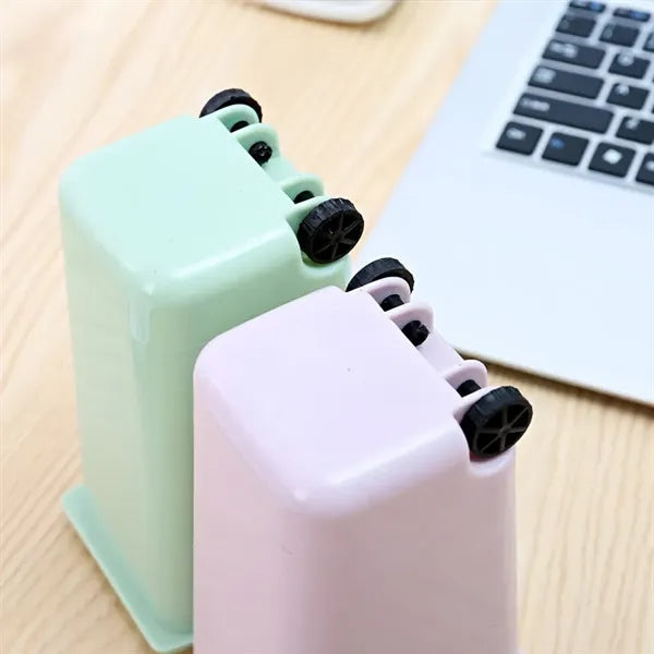 Mini Wheelie Trash Can Household Clean Waste Bins