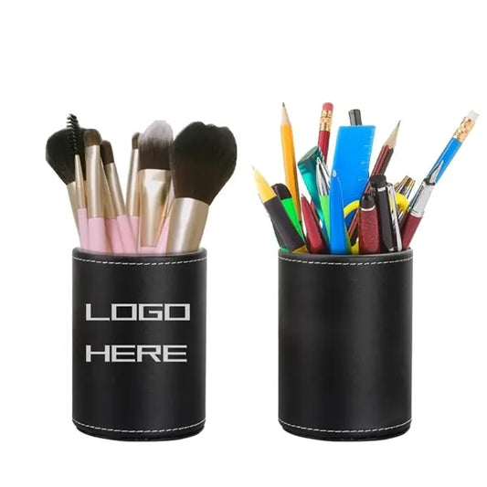 Leather Round Pen Holder