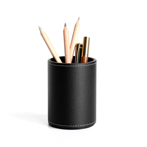 Leather Round Pen Holder