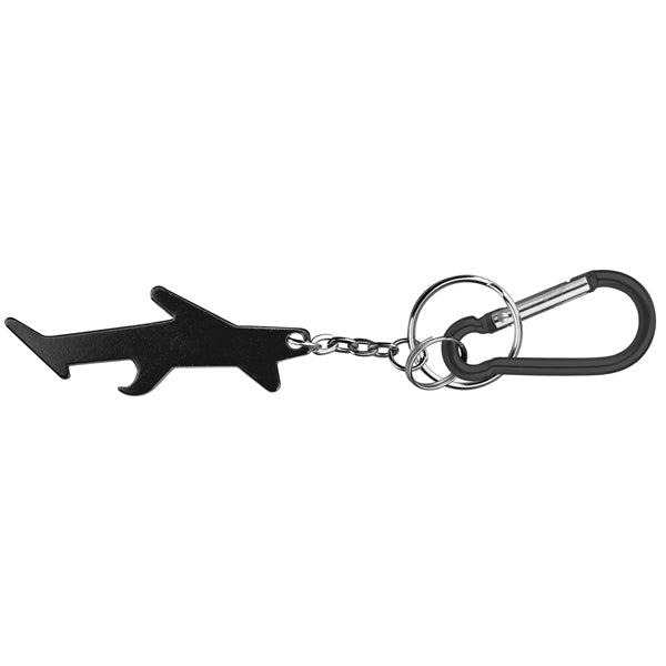 Plane / aircraft shape bottle opener keychain
