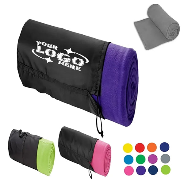 Waterproof Fleece Throw Blanket Set