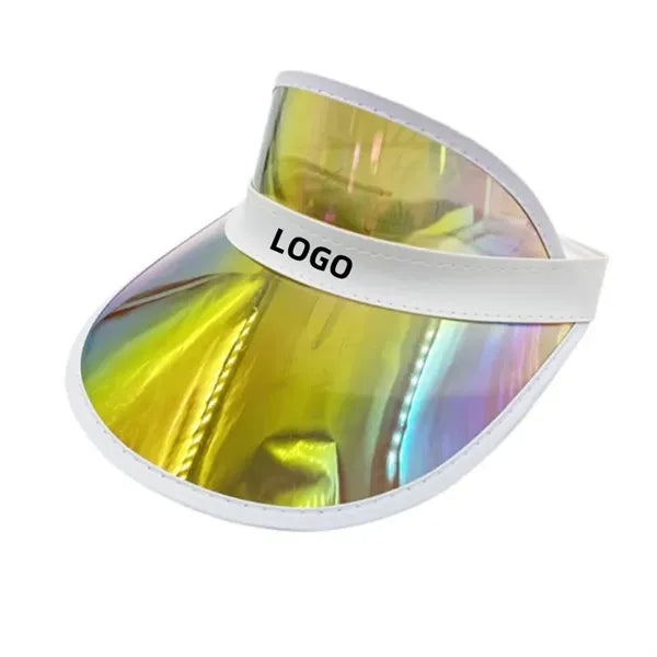 Holographic PVC Sun Visor Hats