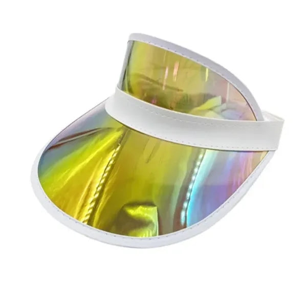 Holographic PVC Sun Visor Hats