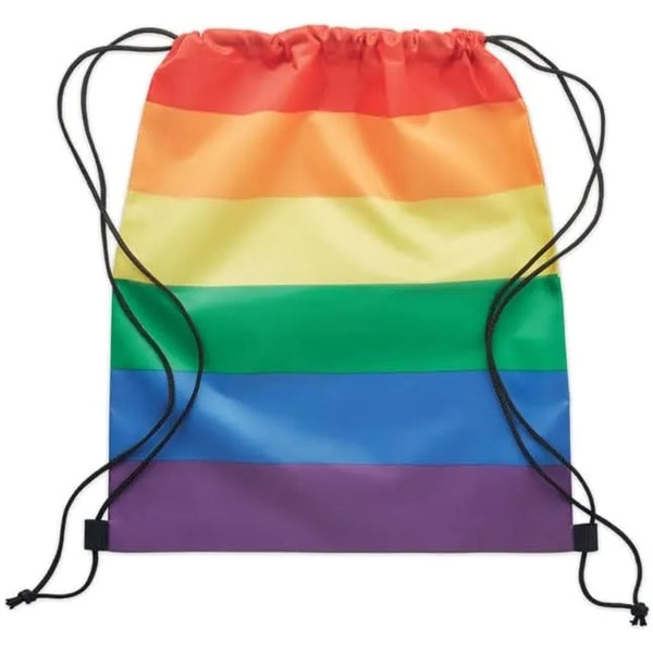 Drawstring Bag Large Capacity Rainbow Storage Pouch