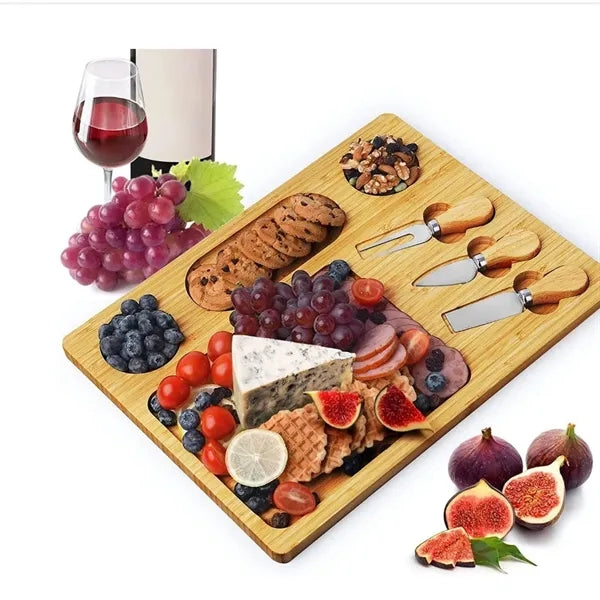 Bamboo Cheese Board knife Set