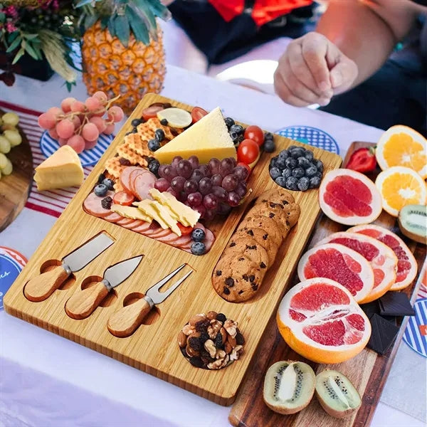 Bamboo Cheese Board knife Set