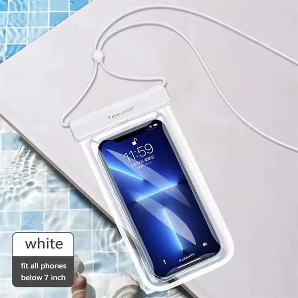 IPX8 Waterproof PVC Phone Bag with Lanyard