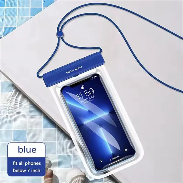 IPX8 Waterproof PVC Phone Bag with Lanyard
