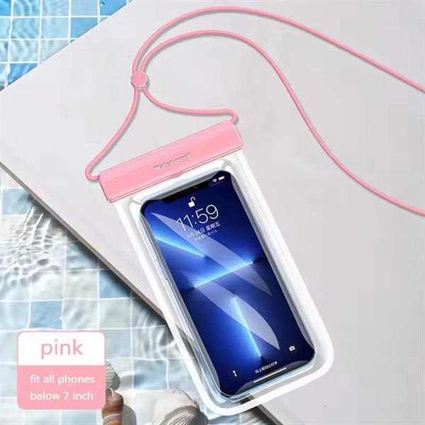 IPX8 Waterproof PVC Phone Bag with Lanyard