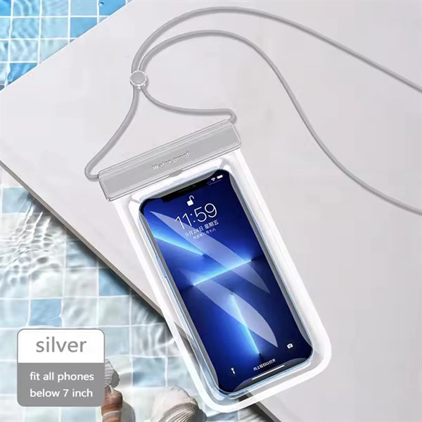IPX8 Waterproof PVC Phone Bag with Lanyard