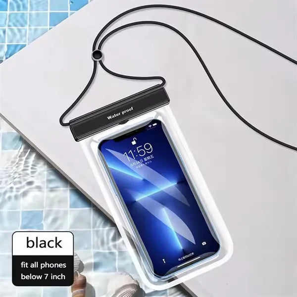 IPX8 Waterproof PVC Phone Bag with Lanyard