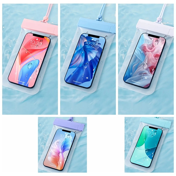 7.2" Clear Waterproof Phone Dry Bag with Lanyard