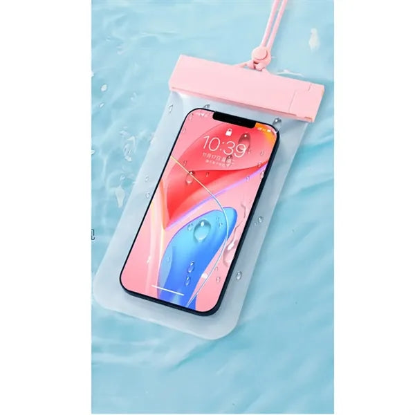 7.2" Clear Waterproof Phone Dry Bag with Lanyard