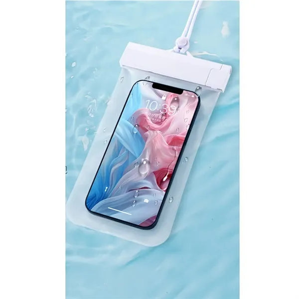 7.2" Clear Waterproof Phone Dry Bag with Lanyard