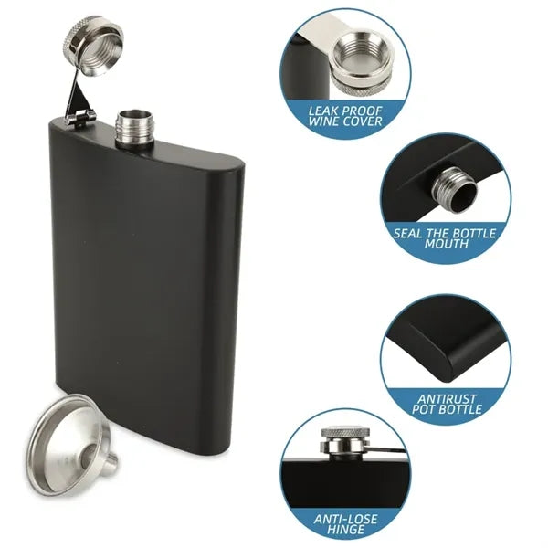 Flask for Liquor 8 Oz Stainless Steel