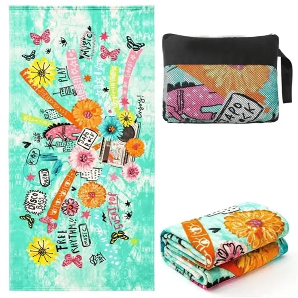Beach Towel W/ Carry Bag