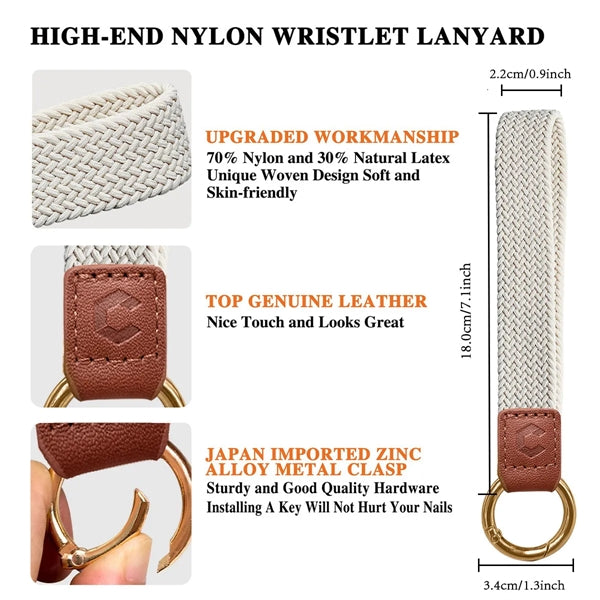 Woven Wrist Lanyard for Keys
