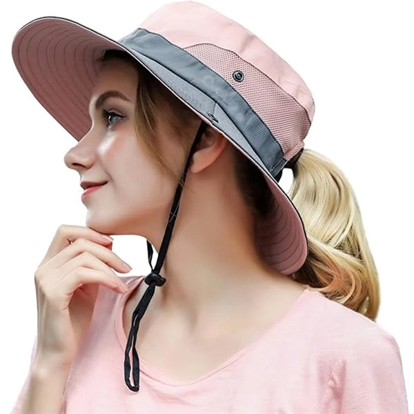 Summer Sun Hat Outdoor Uv Protection Foldable Wide Brim