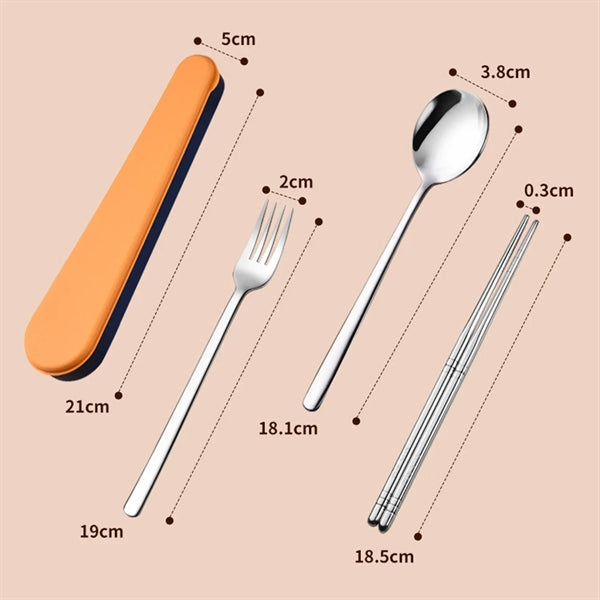 Travel Utensils with Case 304 Stainless Steel