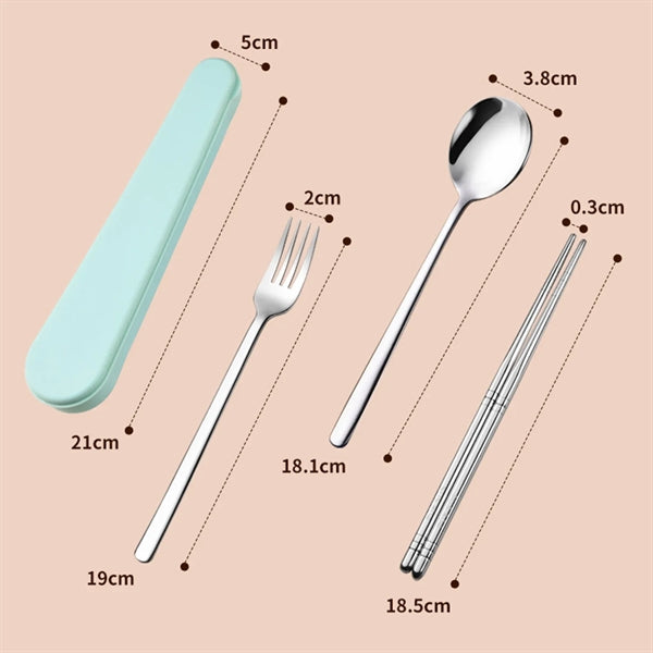 Travel Utensils with Case 304 Stainless Steel