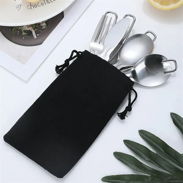 Outdoor 7-in-1 Folding Utensils Set Stainless Steel