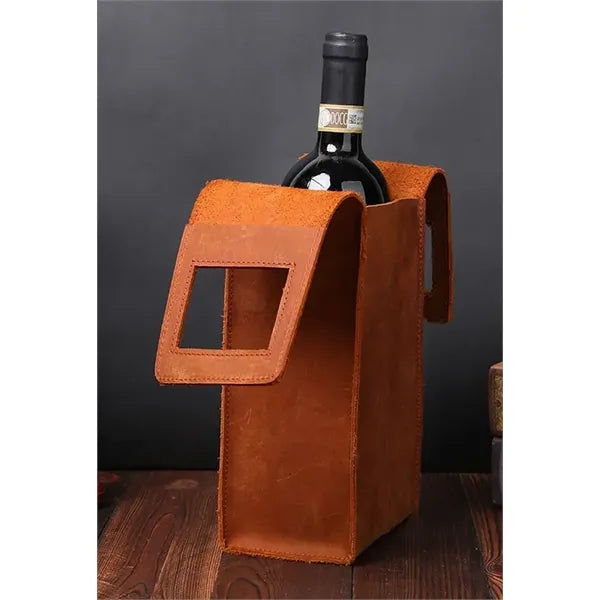 Dalton Leather Wine Tote