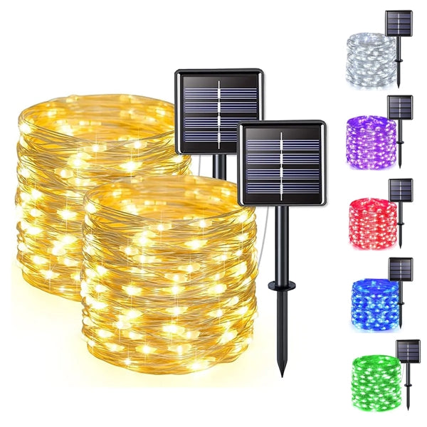 100 LED Solar Fairy Lights