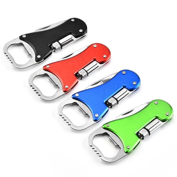 Keychain Multitool Bottle Opener with Knife Compact EDC Tool