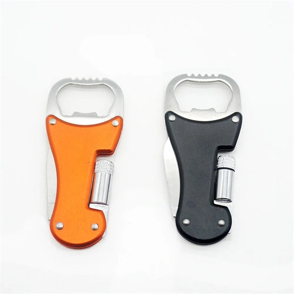 Keychain Multitool Bottle Opener with Knife Compact EDC Tool