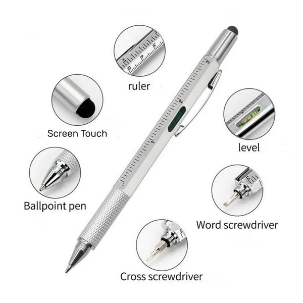 6 in 1 Multi Function Tech Tool Pen