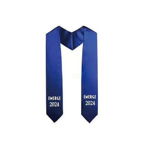 Solid Graduation Embroidered Stole