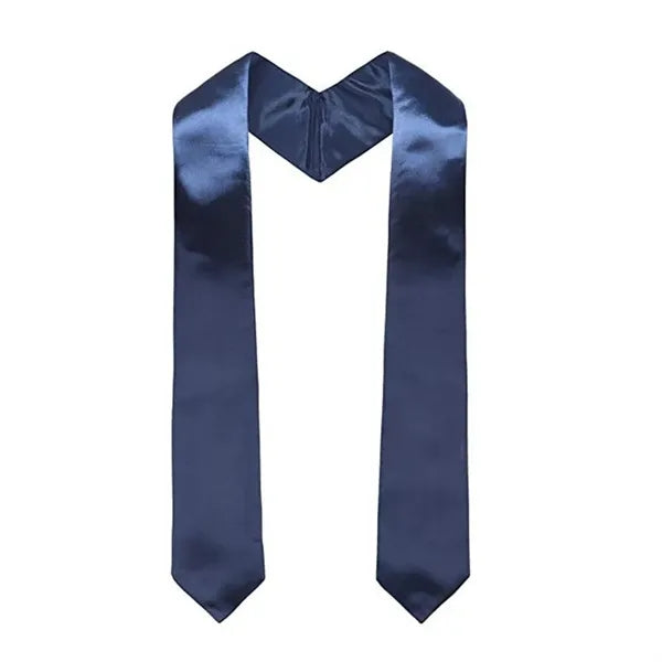 Solid Graduation Embroidered Stole