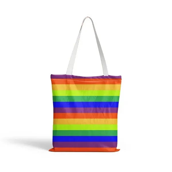 LGBT Pride Rainbow Canvas Shopping Tote Bag