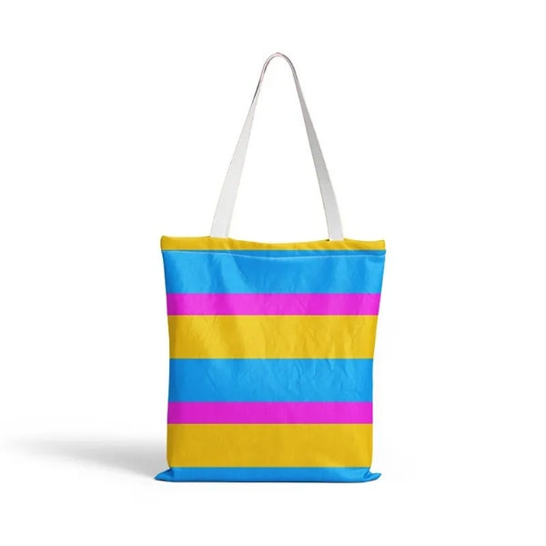 LGBT Pride Rainbow Canvas Shopping Tote Bag