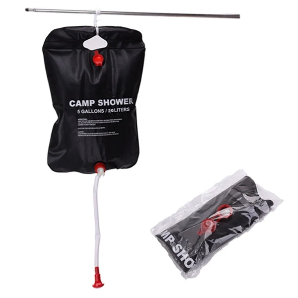 5 Gallons Portable Solar Camping Shower Bag