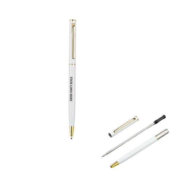 Metal Ballpoint Pen W/ Custom Logo Imprint