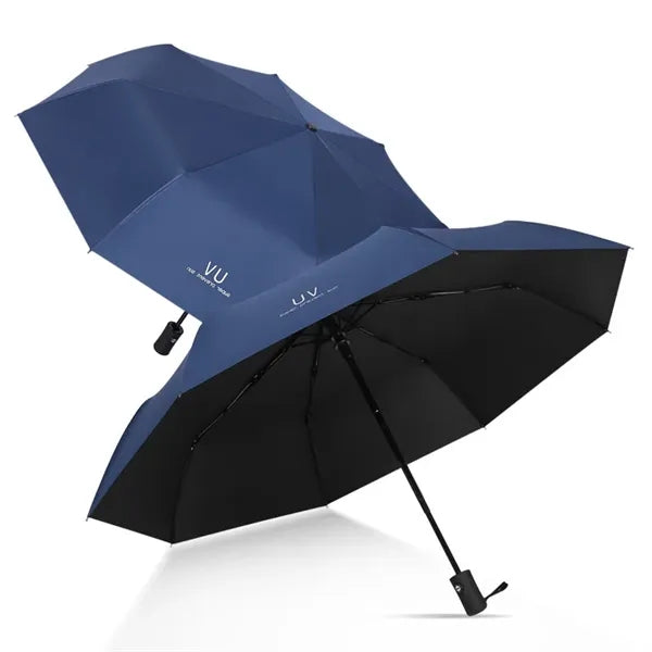 Automatic Open/Close Travel Umbrella with UV Protection Coat