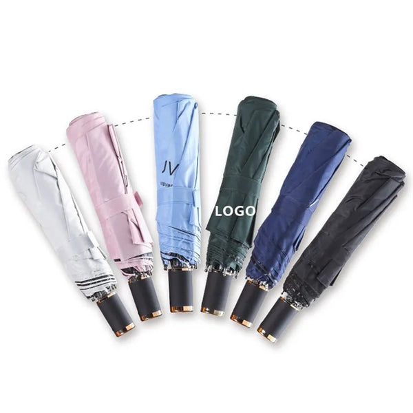 Automatic Open/Close Travel Umbrella with UV Protection Coat