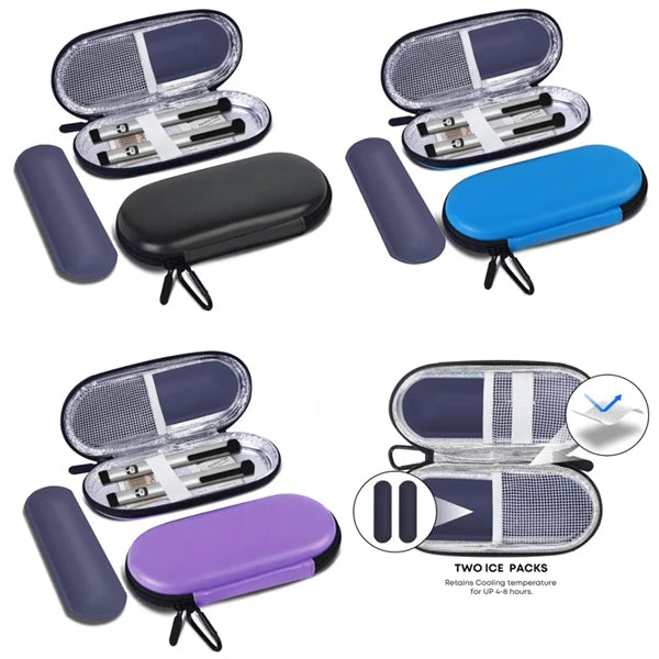 Insulin Insulated Cooling Bag with 2 Ice Packs